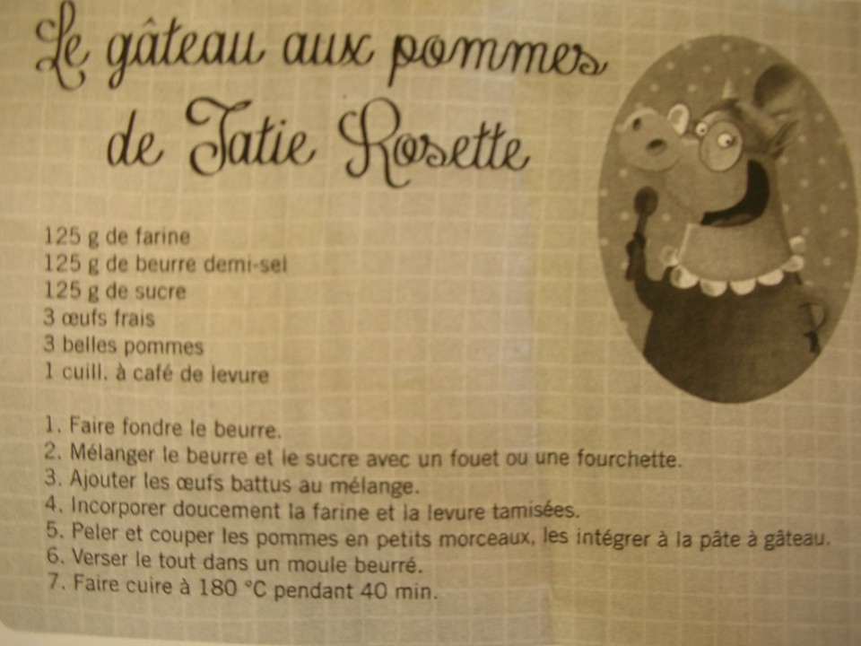 La recette du " gâteau aux pommes de Tatie Rosette" - Ecole MONTFORT